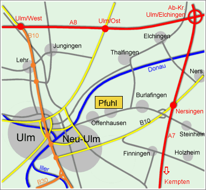 Pfuhl und Umgebung